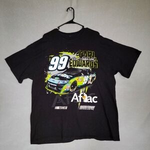 Nascar Mens AOP Carl Edwards #99 Aflac Racing Tee Size XXL